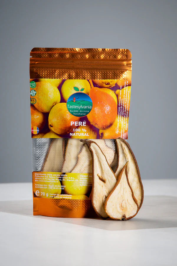 Pere Deshidratate, Gustare Sănătoasă și Delicioasă 80g